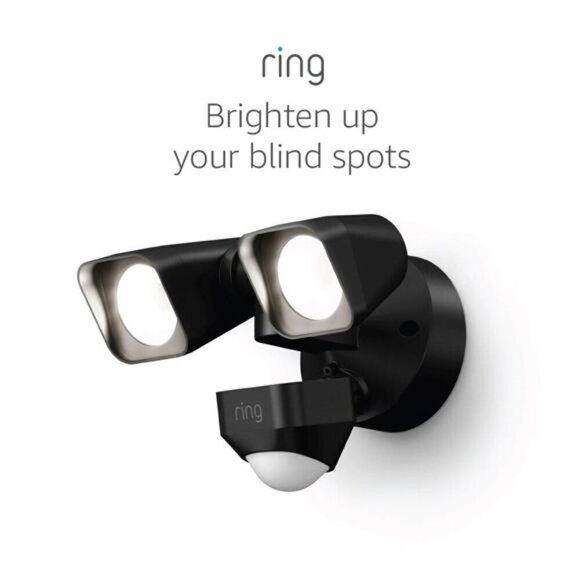 Ring Smart Lighting – Floodlight, Wired, Outdoor Motion-Sensor Security Light - Picture 1 of 6